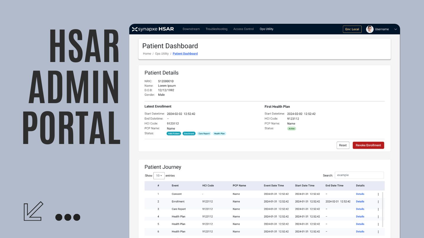 Healthier SG Admin Repository (HSAR) preview